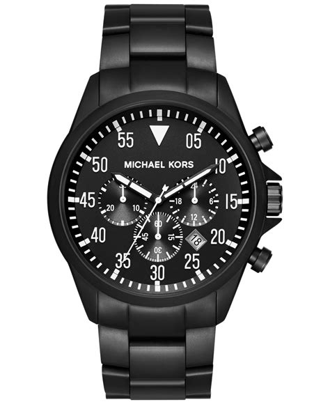 michael kors gage bracelet watch|Michael Kors Gage Black Ion.